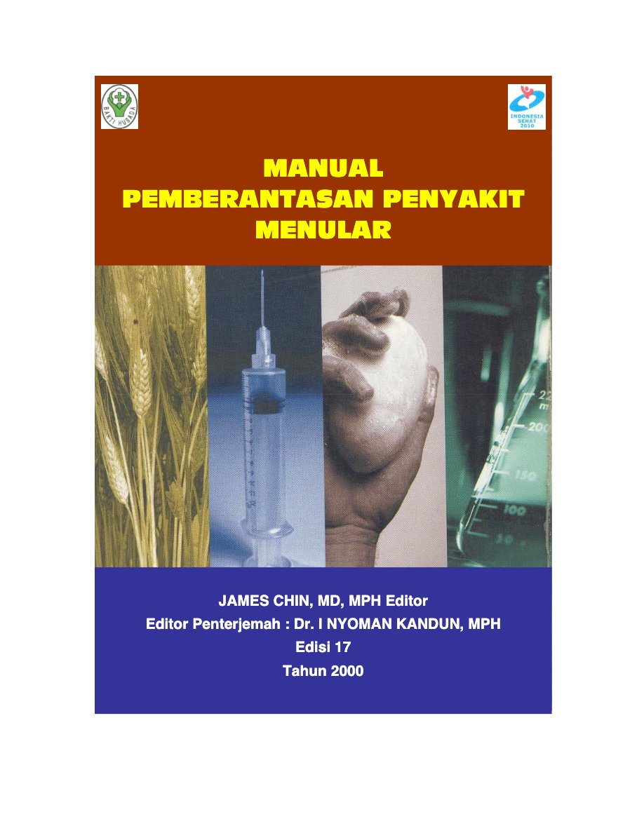 MANUAL  PEMBERANTASAN PENYAKIT  MENULAR