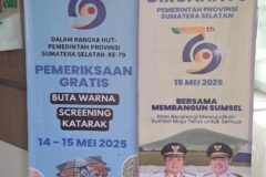 Pemeriksaan Gratis Rumah Sakit Khusus Mata Prov Sumsel Dalam Rangka HUT Prov Sumsel ke- 79 Tahun 2025